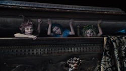 Imelda Staunton, Lesley Manville and Juno Temple in 'Maleficent'