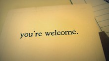 The Christian Call to Say 'You're Welcome'