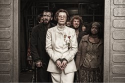 Chris Evans, Octavia Spencer, and Tilda Swinton in 'Snowpiercer'