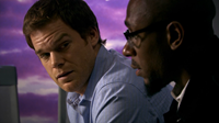 Michael C. Hall with Yasiin Bey (Mos Def) as Brother Sam in 'Dexter'