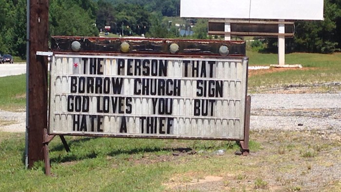 Church Signs of the Week: July 25, 2014