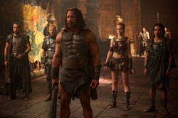 Rufus Sewell, Aksel Hennie, Dwayne Johnson and Reece Ritchie in 'Hercules'
