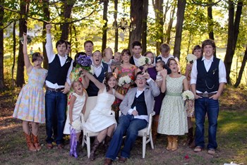 Ian and Larissa at their wedding