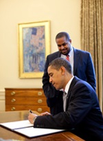 Obama signs proclamation.