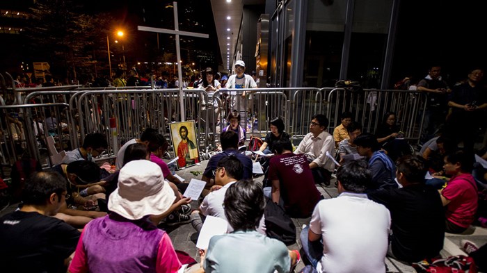 Hong Kong Christians Lead Protests for Democracy