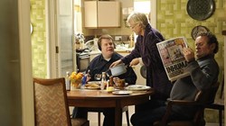 Julie Walters, Colm Meaney, and James Corden in 'One Chance'