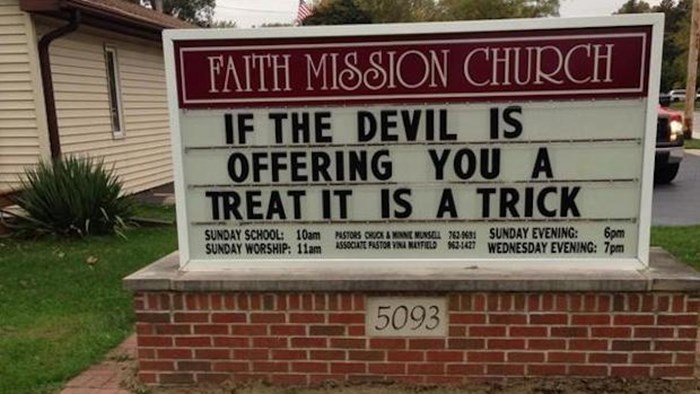 Church Signs of the Week: October 31, 2014 | The Exchange | A Blog by ...