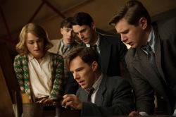 Matthew Beard, Matthew Goode, Keira Knightley, Benedict Cumberbatch and Allen Leech in 'The Imitation Game'