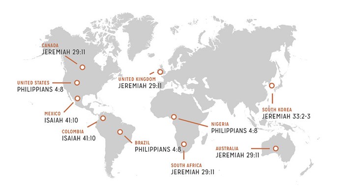 Sorry Again, John 3:16: The World's 10 Most Popular Bible Verses of 2014 Sorry Again, John 3:16: The World's 10 Most Popular Bible Verses of 2014