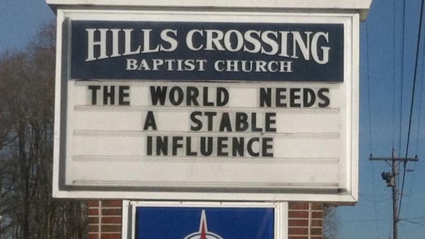 Church Signs of the Week: December 26, 2014 | The Exchange | A Blog by Ed Stetzer