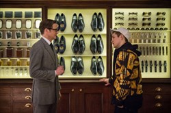 Colin Firth and Taron Egerton in ‘Kingsman: The Secret Service’