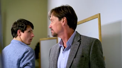 Shane Harper and Kevin Sorbo in 'God's Not Dead'