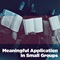 Meaningful Application in Small Groups Meaningful Application in Small Groups