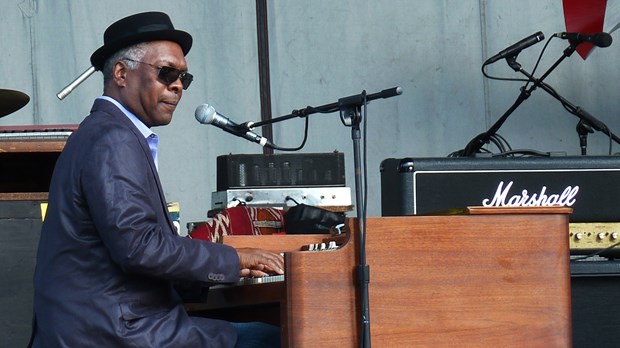 Booker T. Jones on the B-3 at the Hideout Block Party 2011.