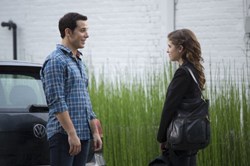 Skylar Astin and Anna Kendrick in 'Pitch Perfect 2'