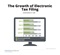 The Growth of Electronic Tax Filing The Growth of Electronic Tax Filing