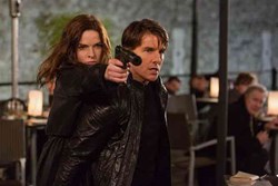 Rebecca Ferguson and Tom Cruise in 'Mission: Impossible - Rogue Nation'