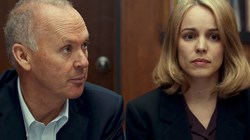 Michael Keaton and Rachel McAdams in 'Spotlight'