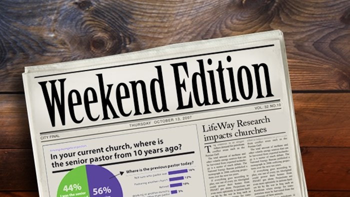 Weekend Edition: October 30, 2015