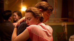 Domhnall Gleeson and Saoirse Ronan in 'Brooklyn'