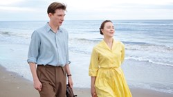 Domhnall Gleeson and Saoirse Ronan in 'Brooklyn'