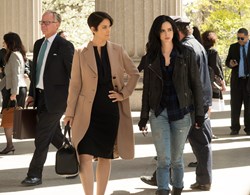 Carrie-Ann Moss and Krysten Ritter in 'Jessica Jones'