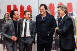 Quentin Tarantino, Tim Roth, Kurt Russell and Walton Goggins at event of 'The Hateful Eight'