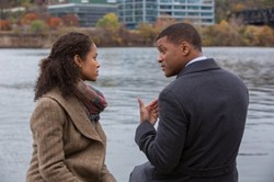 Will Smith and Gugu Mbatha-Raw in 'Concussion'