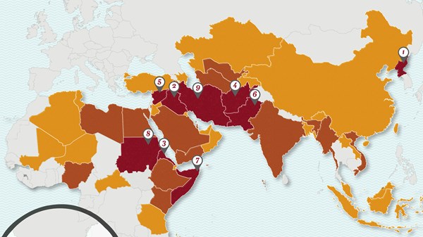 North Korea Gets Competition: The Top 50 Countries Where It’s Now Hardest to Be a Christian