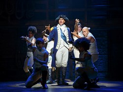 Christopher Jackson as George Washington and the cast of 'Hamilton'