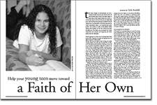 A Faith of Her Own - page spread