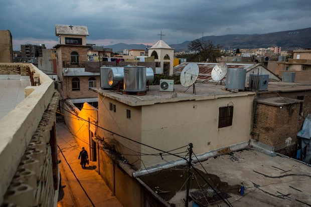 A church in Sulaymaniyah which devoted 75 percent of its facility to housing refugees.