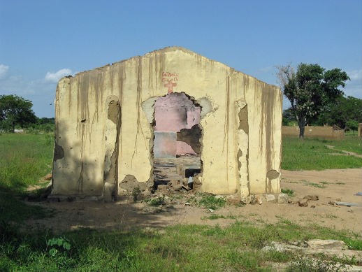 A destroyed church in the northern Nigerian state of Bauchi.