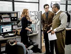 Amy Adams, Henry Cavill, and Laurence Fishburne in 'Batman v Superman: Dawn of Justice' Amy Adams, Henry Cavill, and Laurence Fishburne in 'Batman v Superman: Dawn of Justice'