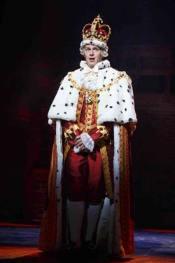 King George in 'Hamilton: An American Musical'