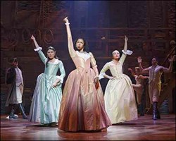 The Schuyler sisters in 'Hamilton: An American Musical'