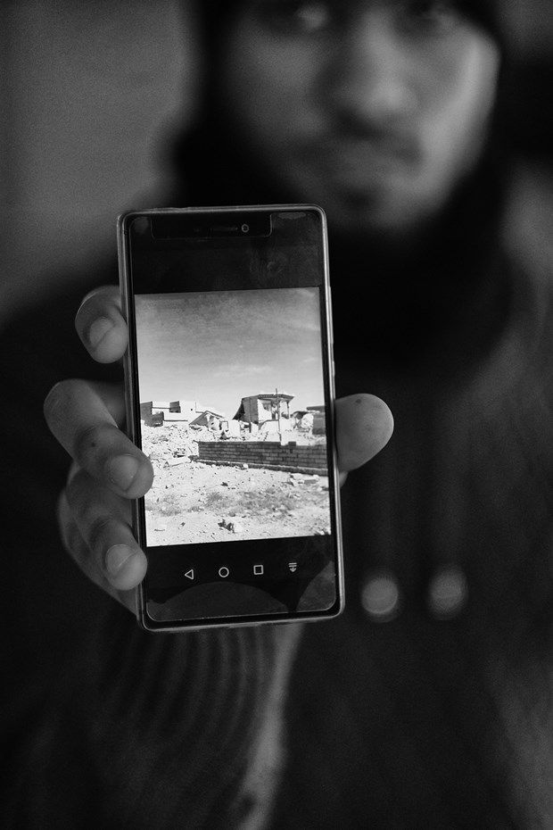 Sid, Serbia: This Syrian young man said he had to leave his  city after his home was destroyed only weeks before.