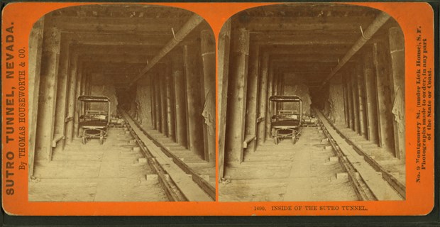 The Comstock Lode was the country’s first major silver ore discovery, sparking a silver rush in Nevada in 1859, about a decade after the California Gold Rush. But underground flooding was a major problem before the arrival of the four-mile-long Sutro Tunnel. It took nine years to build.