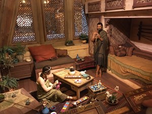 An exhibit showing what living quarters aboard Noah's Ark might have been like. An exhibit showing what living quarters aboard Noah's Ark might have been like.