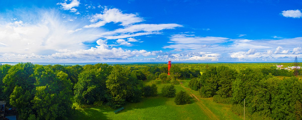 The Rear Range lighthouse in Viimsi, Estonia.