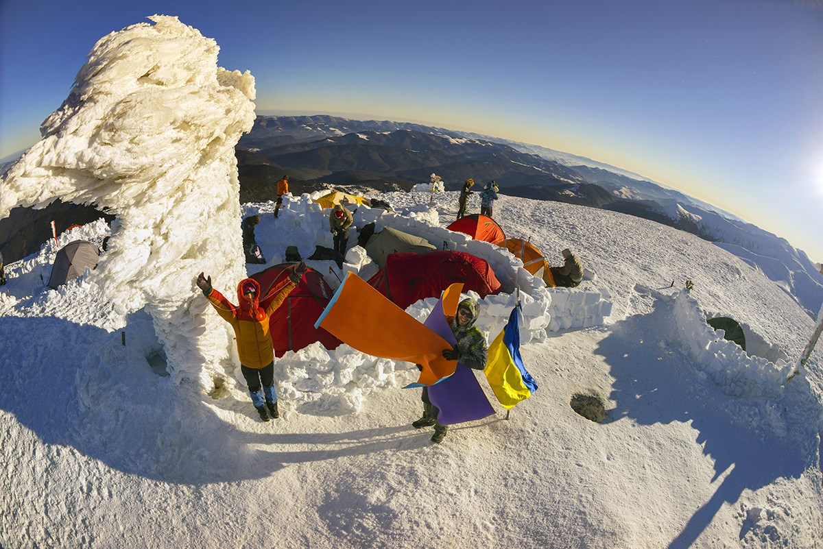 A New Year’s Day ascent of Mount Hoverla, Ukraine’s highest mountain. A New Year’s Day ascent of Mount Hoverla, Ukraine’s highest mountain.