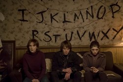 Winona Ryder, Charlie Heaton, and Natalia Dyer in 'Stranger Things'