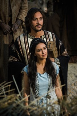 Jack Huston and Nazanin Boniadi in 'Ben-Hur'