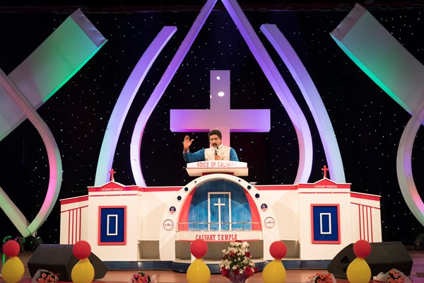 Pastor Satish Kumar preaches at Calvary Temple. Pastor Satish Kumar preaches at Calvary Temple.
