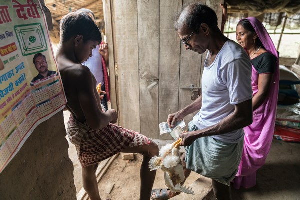 A poultry business run by a Bihar church.