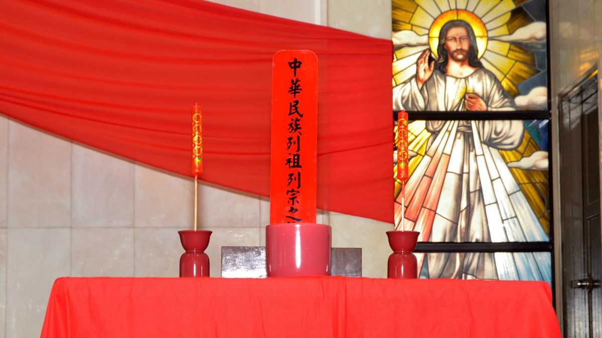 Inside a church in Kelana Jaya, Malaysia. 