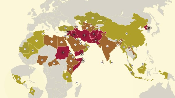 Pew report: PA less restrictive on religion than Israel; Iran slightly  worse