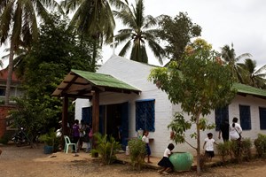 The 25-year-old church, one of about 100 in the city, includes an orphanage to care for 29 children from the area. 