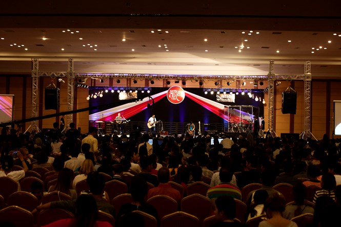 The event—at a conference center in Kol Pich, a small island off of Phnom Penh—is said to be the largest gathering of Christians in the country, drawing church leaders and youth to pray for revival among their Buddhist families and neighbors. 