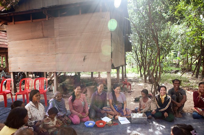 Unlike outside lenders, the savings group requires little paperwork and won’t allow neighbors to use their property as collateral—a risky move that can leave the financially desperate even worse off. For accountability, different women maintain the ledger, keep the money box, keep the key, and lead monthly meetings. 